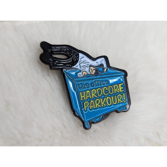 Hardcore Parkour The Office Michael Scott Enamel Pin - Picture 2 of 3
